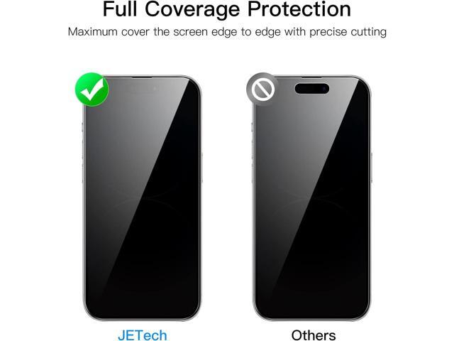 JETech Full Coverage Screen Protector for iPhone 14 Pro Max 6.7-Inch (NOT FOR iPhone 14 Pro 6.1-Inch), with Camera Lens Protector, Tempered Glass...