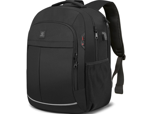 Backpack, Laptop Backpack, Carry on Backpack, Durable TSA Friendly Business Travel 17.3 Inch Laptop Backpack with USB Port, College School Bag Gift...