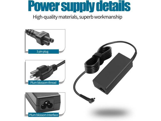 19V AC Charger Fit for Acer Chromebook 11R 13R 11 13 14 15 CB3 CB5 CB3-111 CB3-131 CB3-132 CB3-431 CB3-531 CB3-532 CB5-311 CB5-132T C720 C720p C731...
