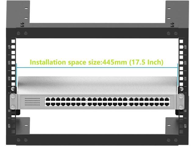 Jingchengmei 2U Server Rack Depth Extender - 4-Inch Deep -Recessed Rack Mount Adapter Kit for Network Rack (2UEXB)