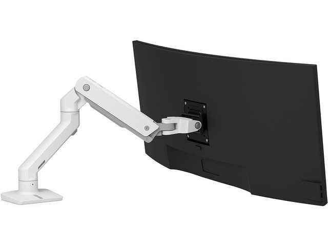 Ergotron HX Premium Heavy Duty Monitor Arm, Single Monitor VESA Desk Mount for Flat or Slight Curved Ultrawide Monitors Up to 49 inches, 20 to 42...