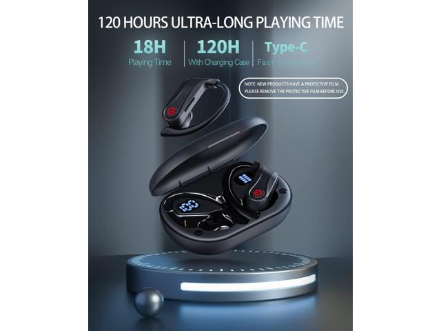 Wireless Earbuds Bluetooth 5.3 Sport Ear Buds Earbuds Bluetooth Wireless Headphones 120H Playtime,HiFi Stereo ENC Noise Cancelling Earphones with...