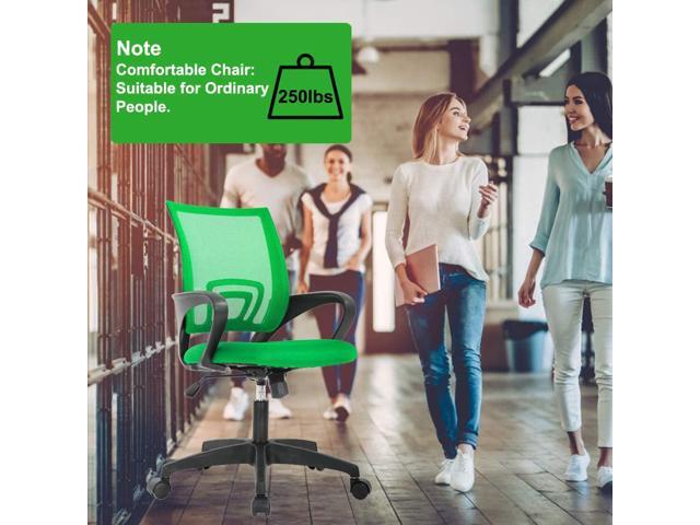 Home Office Chair Ergonomic Desk Chair Mesh Computer Chair with Lumbar Support Armrest Executive Rolling Swivel Adjustable Mid Back Task Chair for...