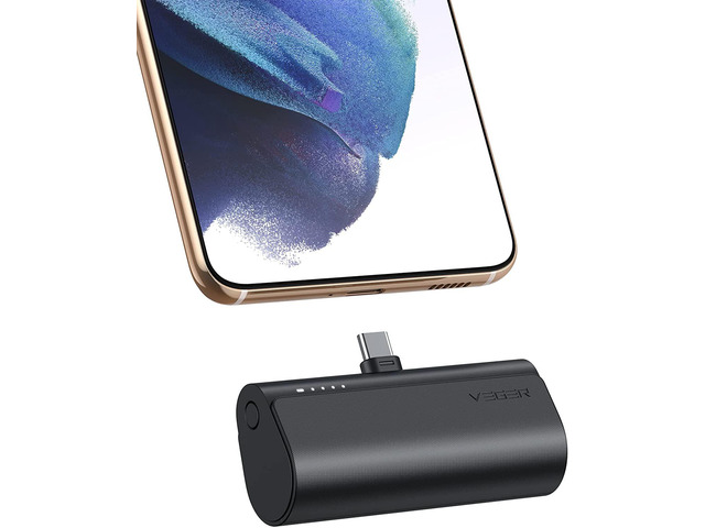 Portable Charger, USB C Power Bank, VEGER 5000mAh Mini Battery Pack Fast Charging 20W Small Charging Bank for Samsung Galaxy S21, S20, S10, S9,...