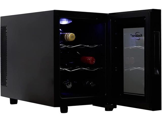 Koolatron Urban Series 6 Bottle Wine Cooler, Black, Thermoelectric Wine Fridge, 0.65 cu. ft. (16L), Freestanding Wine Refrigerator for Small. photo