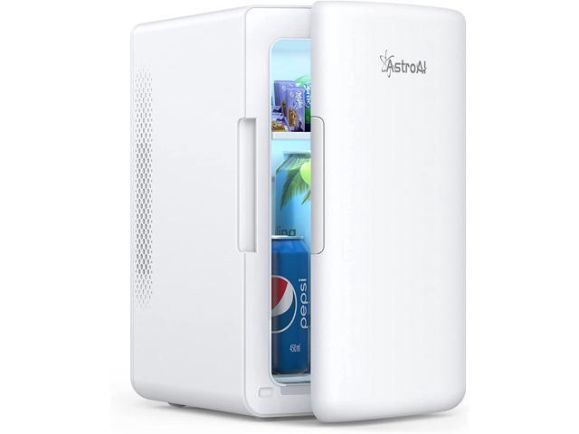 AstroAI Mini Fridge 2.0, 6 Liter/8 Cans Skincare Fridge 110V AC/ 12V DC Portable Thermoelectric Cooler and Warmer Refrigerators for Bedroom,. photo