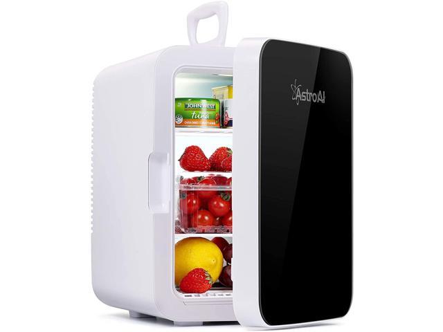 AstroAI Mini Fridge,15 Can 10 Liter Coolers & Refrigerators Mini Cooler Warmer, AC/DC Thermoelectric Skincare Fridge for Beverage,. photo