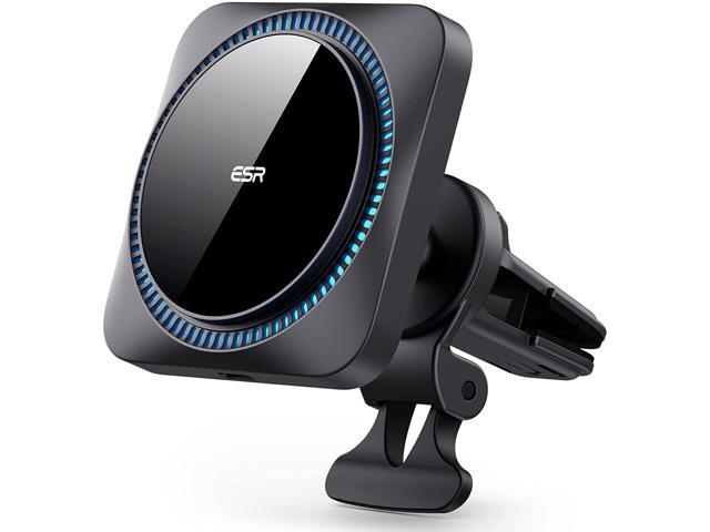Esr halolock wireless car charger with cryoboost, compatible with magsafe car charger, compatible with iphone 14/13/12 series phones and magnetic.