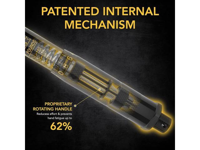 LEXIVON 1/2-Inch Drive Click Torque Wrench 10~150 Ft-Lb/13.6~203.5 Nm (LX-183)