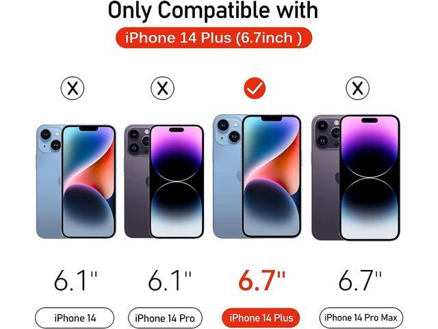 ivoler [3+3 Pack] Tempered Glass for iPhone 14 Plus 6.7' [3 Pack] with [3 Pack] Camera Lens Screen Protector with [Alignment Frame], Anti-Scratch...