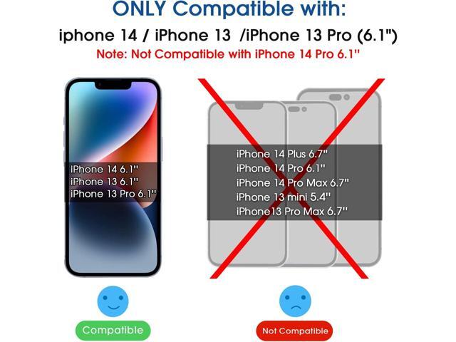 amFilm OneTouch Compatible with iPhone 14 6.1'/iPhone 13/iPhone 13 Pro 6.1' Screen Protector Tempered Glass Edge to Edge Full Coverage with Easy...