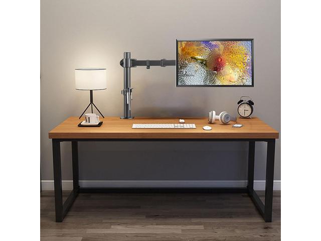 suptek Single LED LCD Monitor Desk Mount Heavy Duty Fully Adjustable Stand for 1 / One Screen up to 27 inch