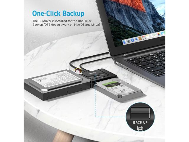 Unitek USB 3.0 to IDE and SATA Converter External Hard Drive Adapter Kit for Universal 2.5/3.5 HDD/SSD Hard Drive Disk, One Touch Backup Function...