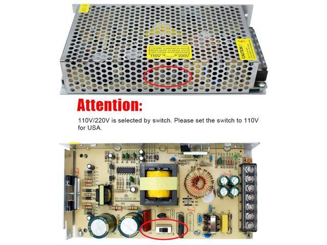inShareplus 24V 16.5A 400W Universal Regulated Switching Power Supply, 100-240V AC to DC 24 Volt LED Driver, Converter, Transformer, Adapter for...