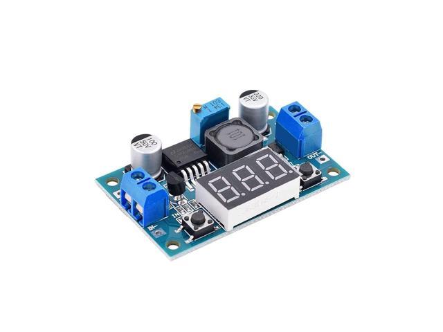 3 Pack LM2596 DC to DC Voltage Regulator 4-40V to 1.5-35V Buck Converter with LED Display
