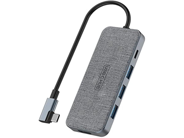 USB C Hub, ZSIMC 7-in-1 Docking Station Multiport Adapter with 4K HDMI, 100W Power Delivery, 3 USB 3.0 Ports, SD/TF Card Reader for MacBook...