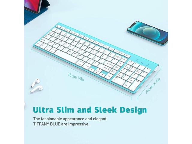 J JOYACCESS Bluetooth Wireless Keyboard, Mac Compatible Keyboard, Multi Device Wireless Keyboard for Laptop, Android, Windows, iMac, MacBook, iPad...