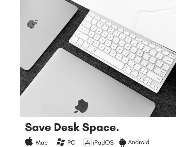 Macally USB C Keyboard for Mac, Slim Wired Keyboard for MacBook, iMac Compatible Keyboard, Plug & Play for Mac mini, iPad, Windows & Chromebook...