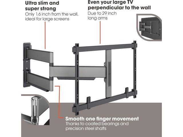 Vogel's TVM 5845 Full-Motion Ultra-Thin TV Wall Bracket for 55-100 inch TVs, Max. 121 lbs, Swivels up to 180°, Full-Motion TV Mount max. VESA...