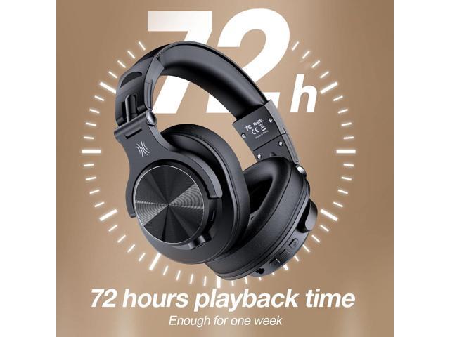 OneOdio A70 Bluetooth Over Ear Headphones, Wireless Headphones with 72H Playtime, Hi-Res, 3.5mm/6.35mm Wired Audio Jack for Studio Monitor & Mixing...