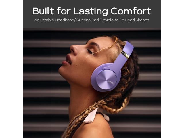 DOQAUS Bluetooth Headphones Over Ear, 90 Hours Playtime Wireless Headphones with 3 EQ Modes, Noise Isolating HiFi Stereo Headphones with Deep Bass,...
