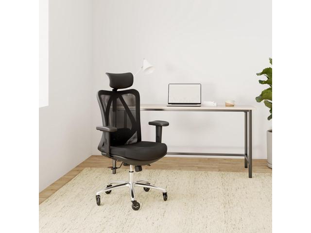 Duramont Ergonomic Office Chair - Adjustable Desk Chair with Lumbar Support and Rollerblade Wheels - High Back Chairs with Breathable Mesh - Thick...