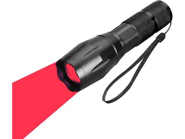 (Pack of 2 One Mode Red Light Flashlight, Single Mode Red LED Flashlight Red Flashlight, Red LED Red Light for Astronomy, Aviation, Night...