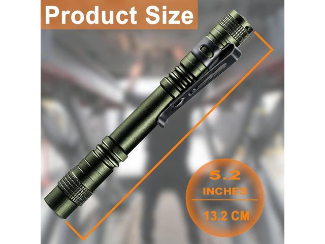Beieverluck 10 Pack Small Mini LED Flashlight Pocket Flashlight Pen Light Flashlight Tactical Flashlight with Clip Flashlights for Camping Outdoor...