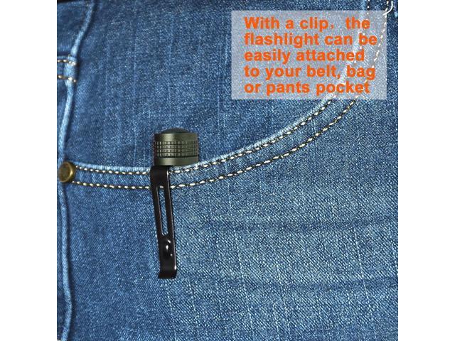 Beieverluck 10 Pack Small Mini LED Flashlight Pocket Flashlight Pen Light Flashlight Tactical Flashlight with Clip Flashlights for Camping Outdoor...