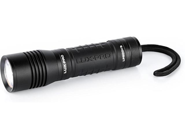 LUXPRO Bright 550 Lumen LED Handheld Flashlight - Features Ergonomic Handle and Aircraft-Grade Aluminum - Pocket-Sized Camping Accessories with.