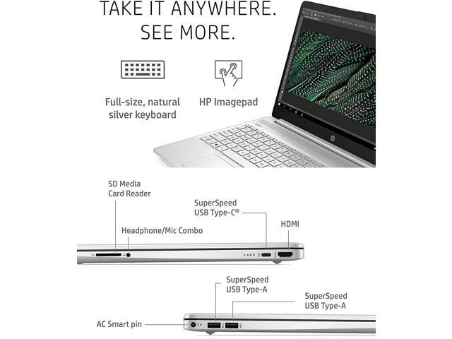 HP Laptop Touchscreen Computer, 15.6' FHD IPS Display, Intel Core i7-1255U, 32GB RAM, 1TB SSD, Intel Iris Xe Graphics, Numeric Keypad, Wi-Fi,...