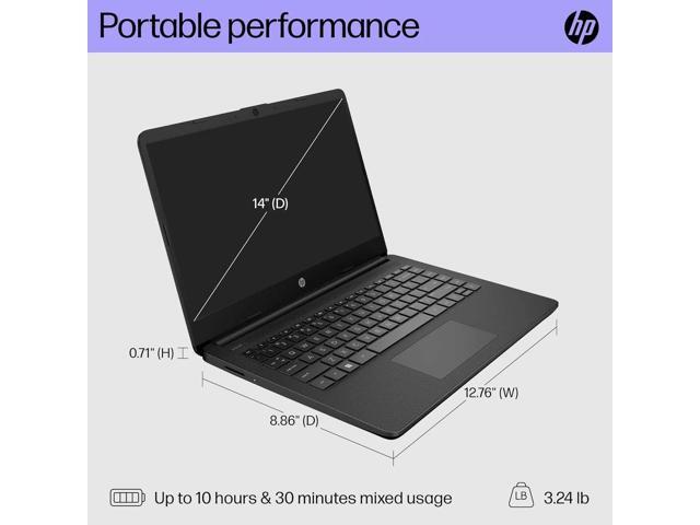 HP High-Performance Business Laptop, 14' HD Micro-Edge Touchscreen, AMD Ryzen 7 5700U, 64GB RAM, 1TB SSD, Webcam, SD Card Reader, HDMI, Wi-Fi,...