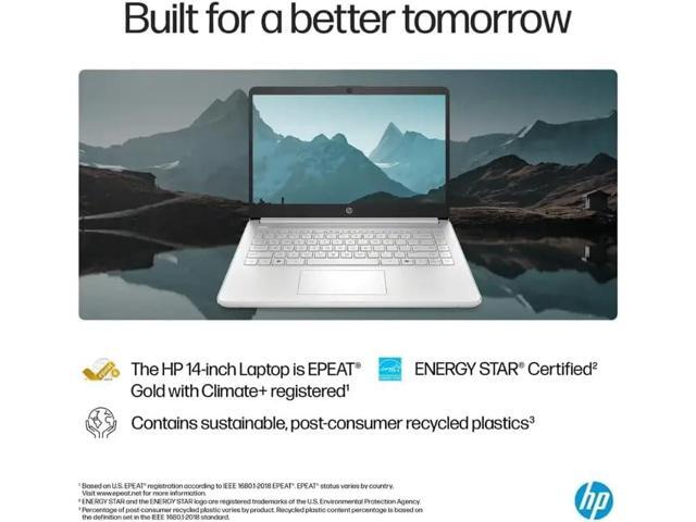 HP 14' Laptop Student Business Computer, Intel N150 Processor, 1-Year Microsoft 365, 32GB RAM, 128GB UFS, 256GB Micro SD Card, Copilot AI, Windows...