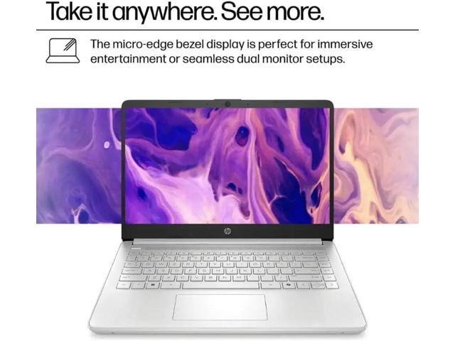 HP 14' Laptop Student Business Computer, Intel N150 Processor, 1-Year Microsoft 365, 32GB RAM, 128GB UFS, 256GB Micro SD Card, Copilot AI, Windows...