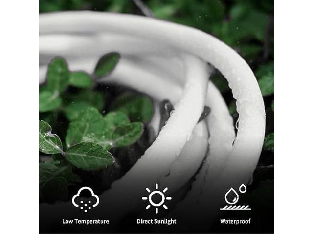 YOJOE 12 Foot White Extension Cord, Lighted Outdoor 12/3 Cord, 12 Gauge 3 Prong SJTW Heavy Duty Extension Cable with 3 Prong Grounded Plug for...