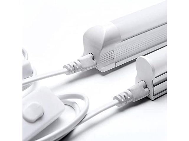 T5 T8 LED Tube Power Extension Cable with On/Off Switch,LED T5/T8 Light Tube Integrated LED Light Fixture Extension Cable Wire (6FT/1.8M) (10)