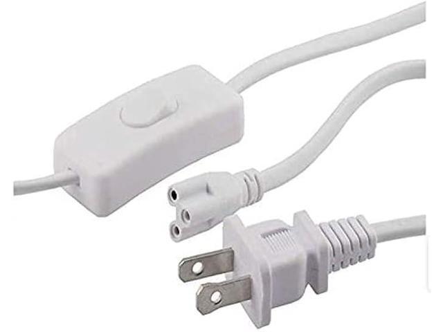 T5 T8 LED Tube Power Extension Cable with On/Off Switch,LED T5/T8 Light Tube Integrated LED Light Fixture Extension Cable Wire (6FT/1.8M) (10)