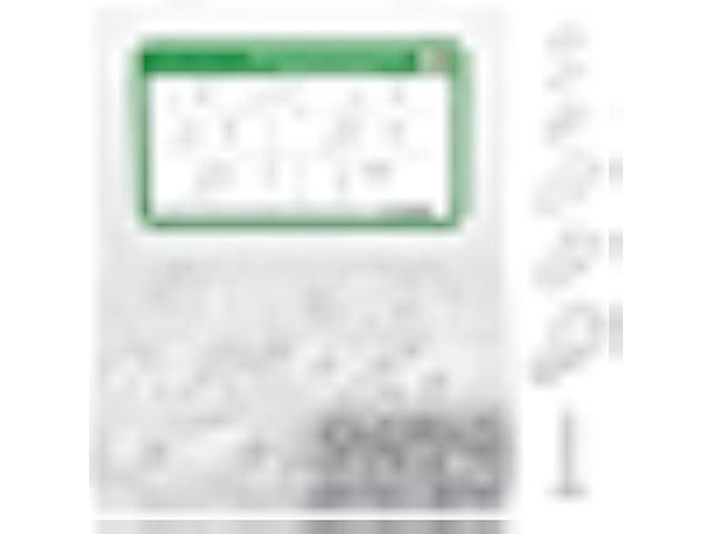 Cable Clips for Cable Management Cord Organizer, 300PCS White Nylon Plastic R-Type Cable Clamps 3/16 1/4 3/8 1/2 3/4 1 Clips Fasteners Assortment...