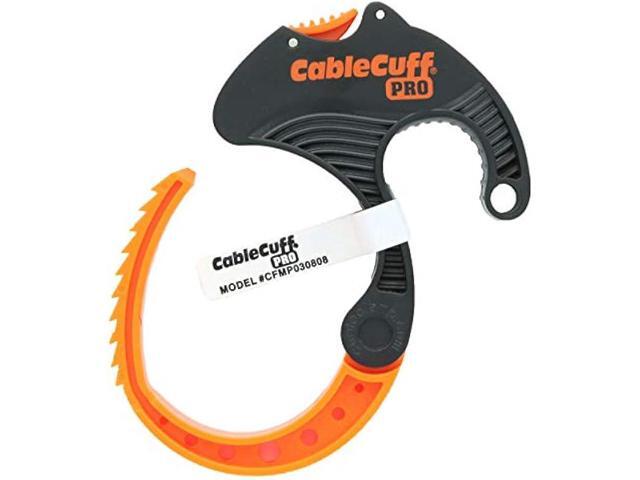 Cable Cuff PRO (4 Pack: 4x Medium 2 Inch Diameter) Adjustable, Reusable, Cable Tie Replacements for Extension Cords or Electronics
