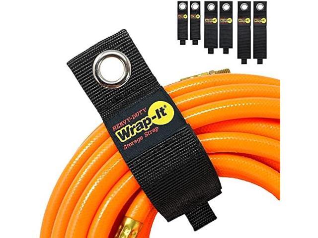 Heavy-Duty Wrap-It Storage Straps (Assorted 6 Pack) - Extension Cord Holder, Stocking Stuffers for Men, RV Accessories, Workshop and Garage...