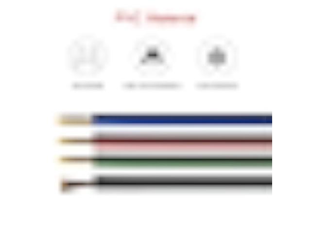 BTF-LIGHTING 32.8ft/10m 4 Pin 18AWG WS2815 WS2813 TM1934 SK9822 LED Strip Light Ribbon Wire RGB Extension Cable Connection 4 Conductor Wire Line...