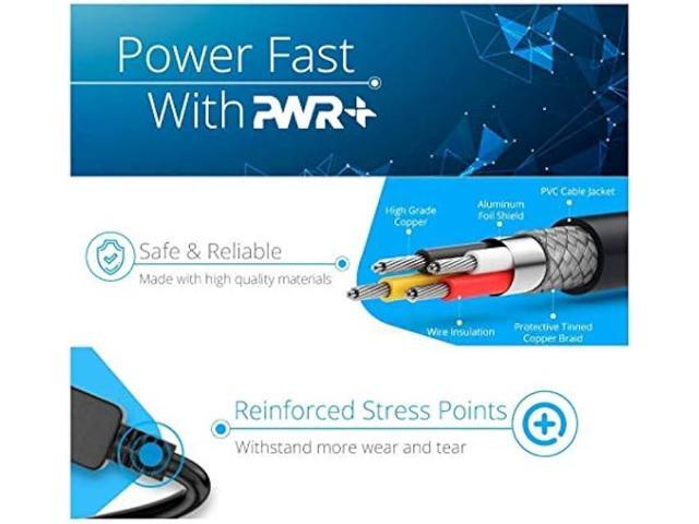 12Ft Power Extension Cord Cable Extender - 18AWG NEMA 5-15P to 5-15R Strip Liberator Charger Outlet Saver Extra Long 12FT