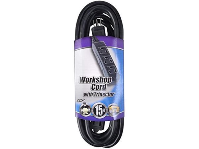 Southwire Trinector Power Extension Cord - Portable Cable for Multiple Appliances - Durable Vinyl Jacket - Moisture Resistant - 14/3 Gauge -...
