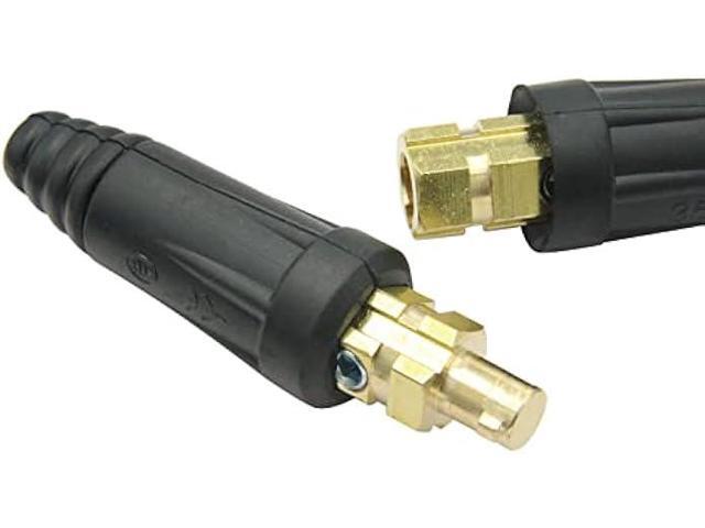 Welding Cable Joint Quick Connector Pair DINSE-Style 200Amp-300Amp (#4-#1) 35-50 SQ-MM 2-Set
