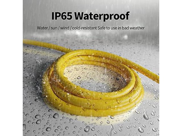 50 ft 12/3 Outdoor Extension Cord Waterproof Heavy Duty with Lighted Indicator End 12 Gauge 3 Prong, Flexible Cold-Resistant Long Power Cord...
