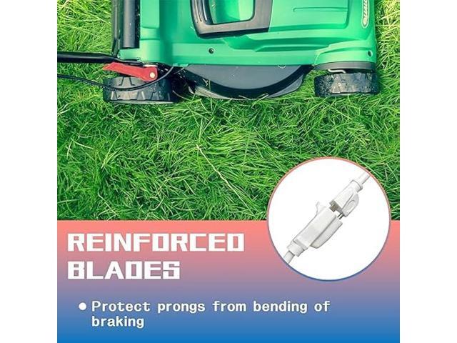 GREATIDE 10 FT White Outdoor Extension Cords, 16/3 Gauge, SJTW Waterproof Cable, 3 Prong Grounded Plug, Weather Resistant for Safety