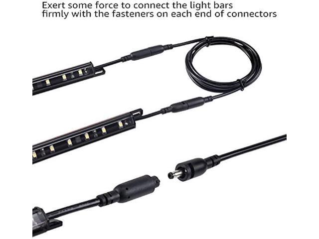 TORCHSTAR 39 Inches Interconnect Cable, Gun Safe Lighting Kit Extension Cable, Under Cabinet Light Extension Cord, LED Under Cabinet Lighting...