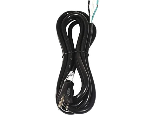 HQRP 10ft 14-Gauge 3-Prong 14/3C Heavy Duty Replacement Power Supply Cord Cable 110V 115V 120V Pigtail for Universal AC Appliance and Power Tool,...