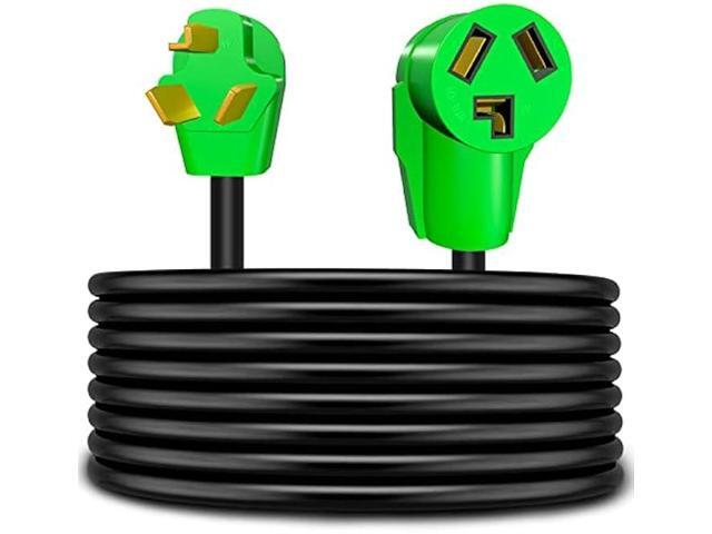 Gerguirry 3 Prong 25 Feet Dryer Extension Cord, 30 Amp NEMA 10-30P to 10-30R Heavy Duty Cord, Use for Dryer Power Extension and Level 2 EV...