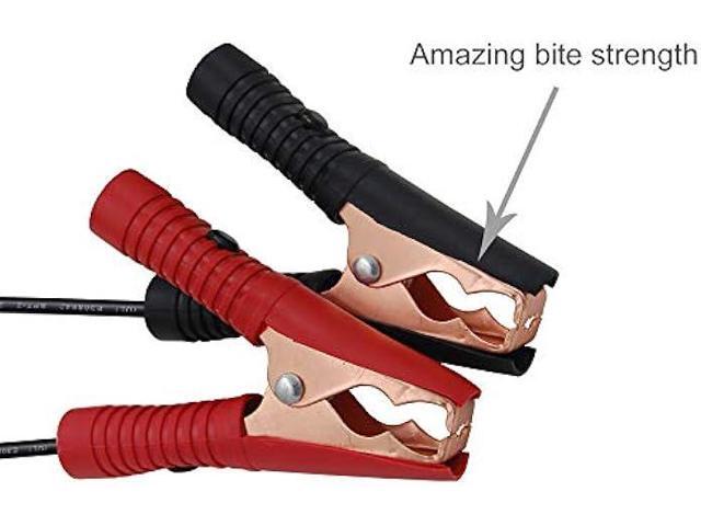 SCCKE 12FT 14AWG Battery Alligator Crocodile Clip to SAE Connector Extension Cable,12V SAE Quick Release Adapter to Alligator Clips Quick...